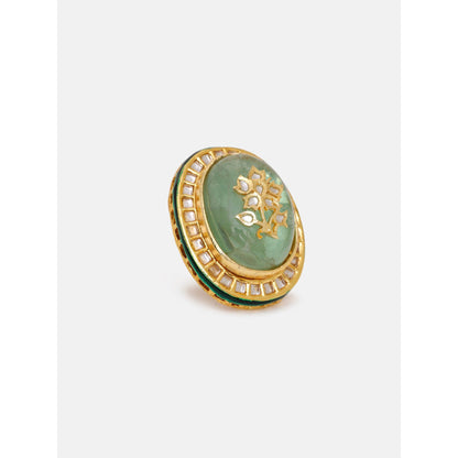 Ruby Raang Studio Kundan and Stone Ring