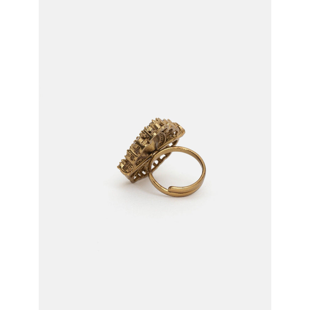 Ruby Raang Studio Kundan Ring