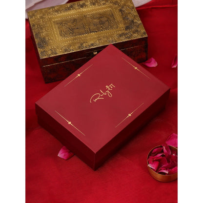 Ruby Raang Studio Kundan and Mint Coloured Stonework Jewellery Set