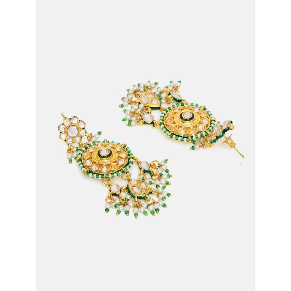 Ruby Raang Studio Kundan Collar Jewellery Set