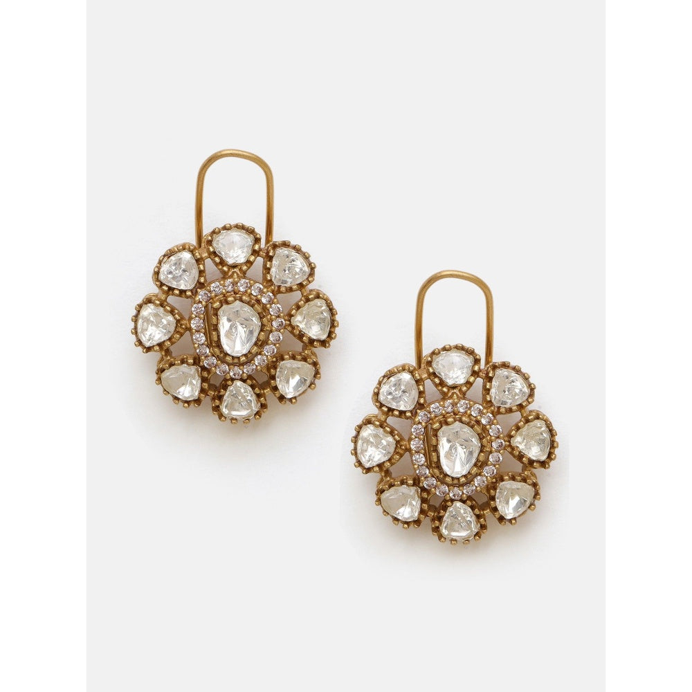 Ruby Raang Studio Kundan Flower Jewellery Set