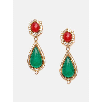 Ruby Raang Studio Multi Maharani Kundan and Stonework Jewellery Set