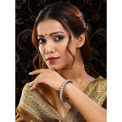 Ruby Raang Studio Traditional Kundan Stone Studded Kada
