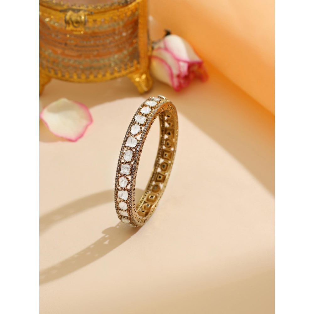 Ruby Raang Studio Traditional Kundan Stone Studded Kada