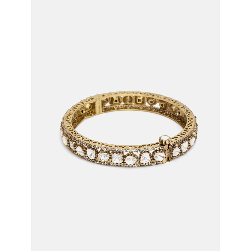 Ruby Raang Studio Traditional Kundan Stone Studded Kada