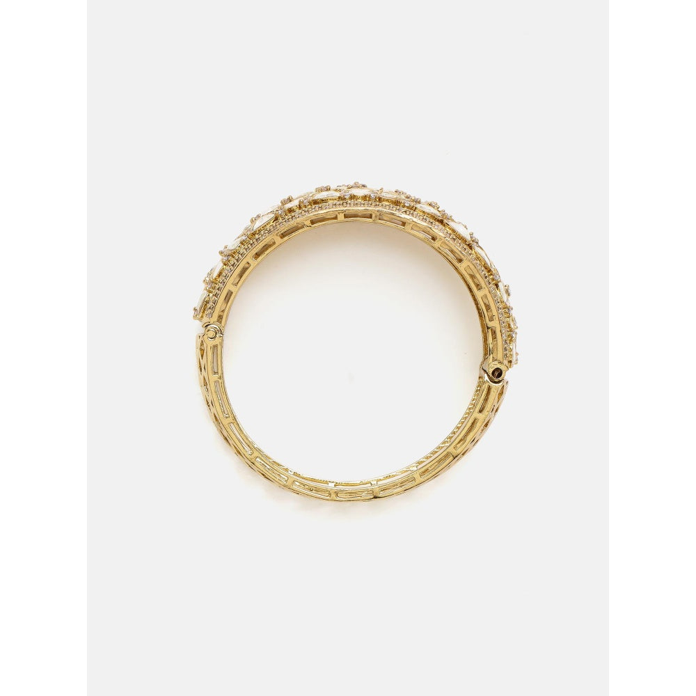Ruby Raang Studio White Kundan and Stone Studded Kada