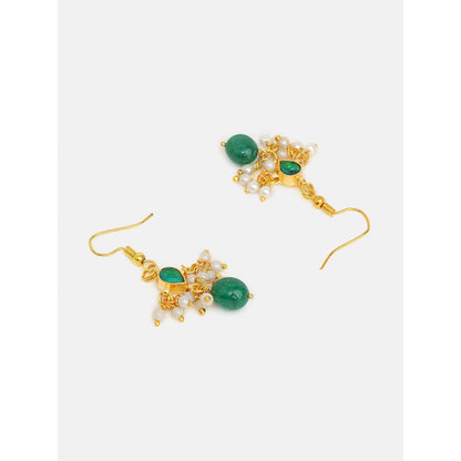 Ruby Raang Studio Handcrafted Kundan Studded Earring With A Maang Tikka