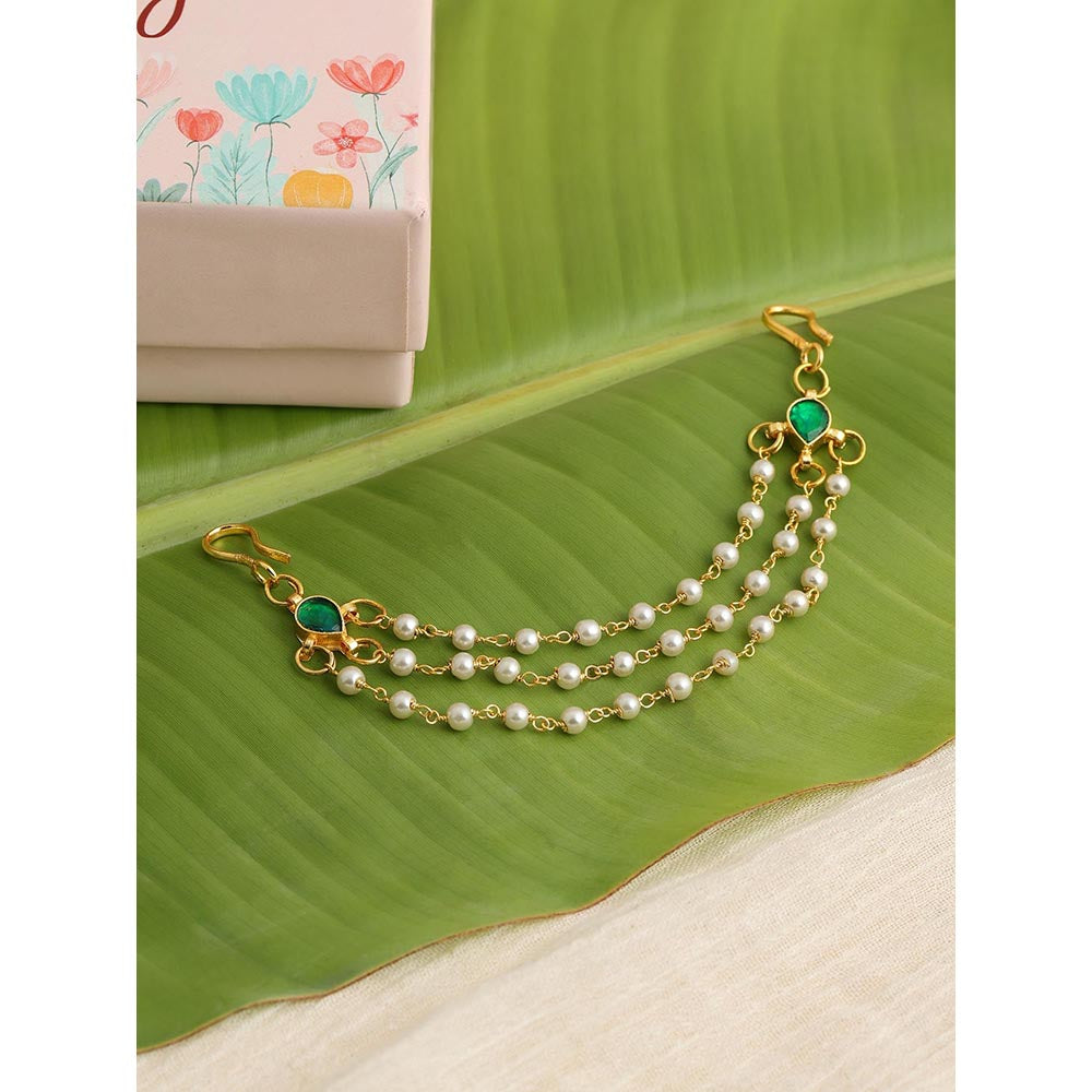 Ruby Raang Studio Kundan Hair Pin