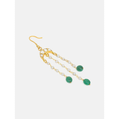 Ruby Raang Studio Chanda Pearl Kundan Droppings Hair Pin