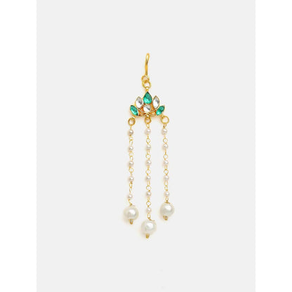 Ruby Raang Studio Lotus Drop Hanging Hair Pin