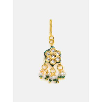 Ruby Raang Studio Hair Flower Kundan Pearl Hair Pin
