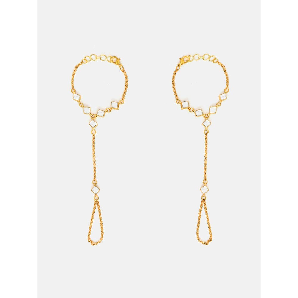 Ruby Raang Studio Kundan Hand Harness