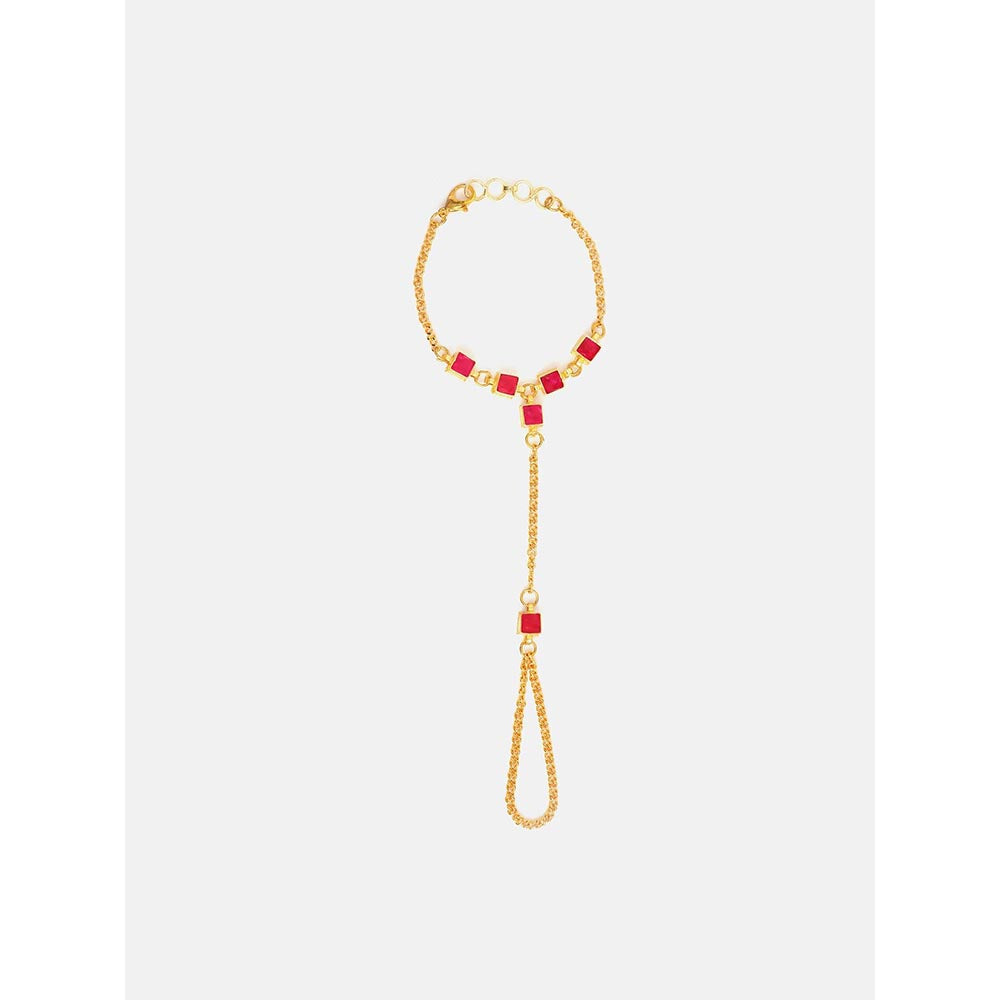 Ruby Raang Studio Stone Embedded Hand Harness