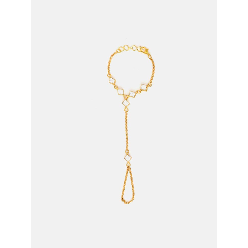 Ruby Raang Studio Noor Minimal Gold Hand Harness
