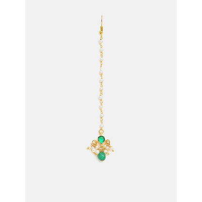 Ruby Raang Studio Lime Blossom Maang Tikka