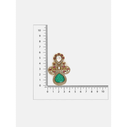 Ruby Raang Studio Multi-Color Mosaic Brooch