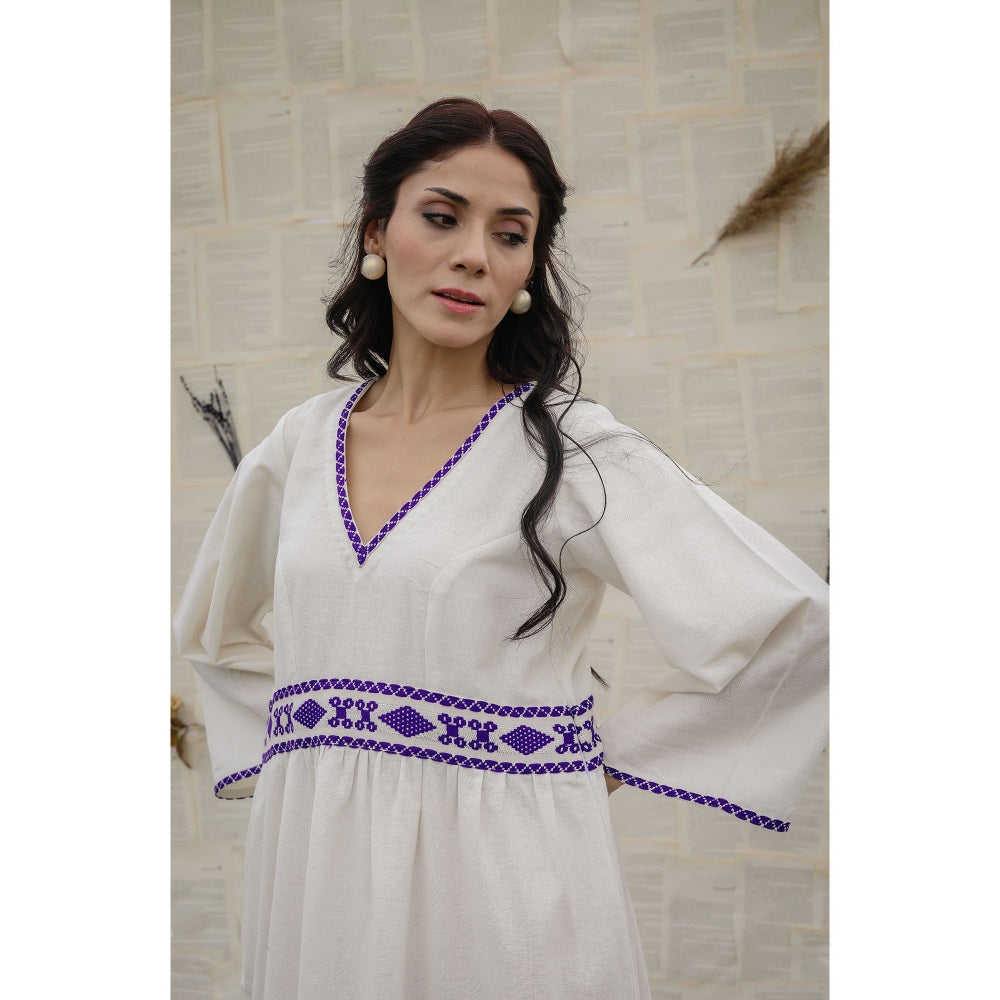 Ruhm White Gulmohar Dress