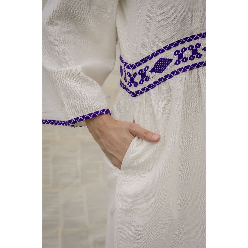 Ruhm White Gulmohar Dress