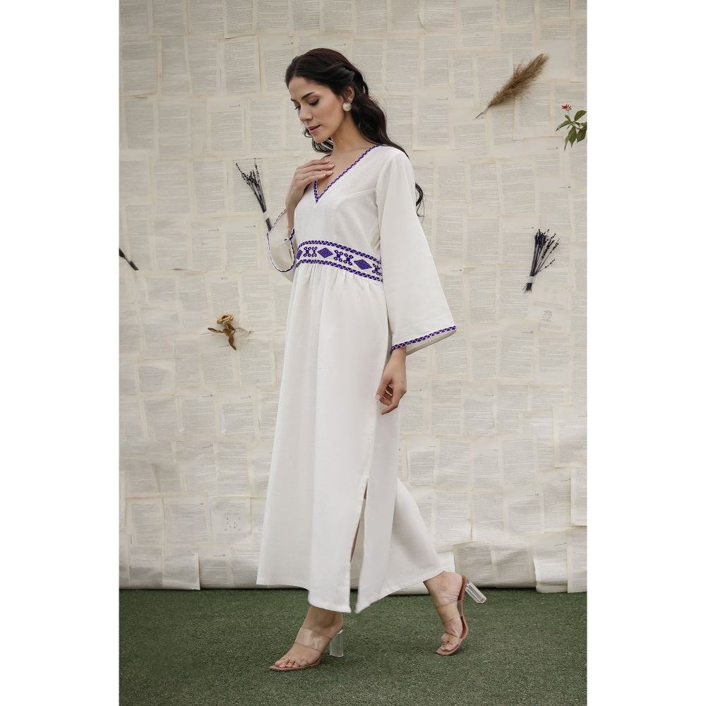 Ruhm White Gulmohar Dress