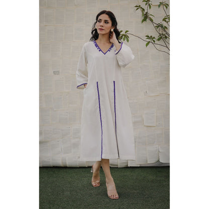 Ruhm White Adara Dress