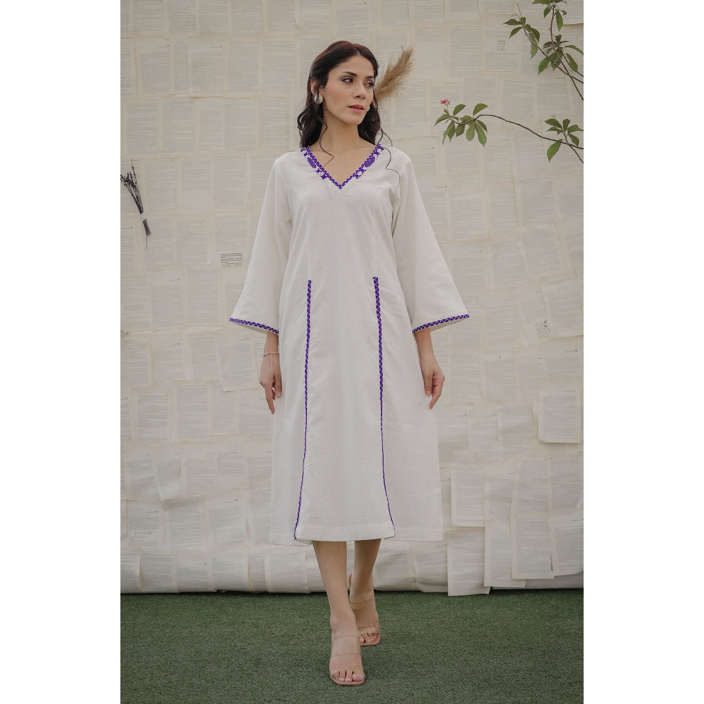 Ruhm White Adara Dress