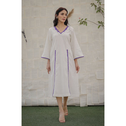 Ruhm White Adara Dress