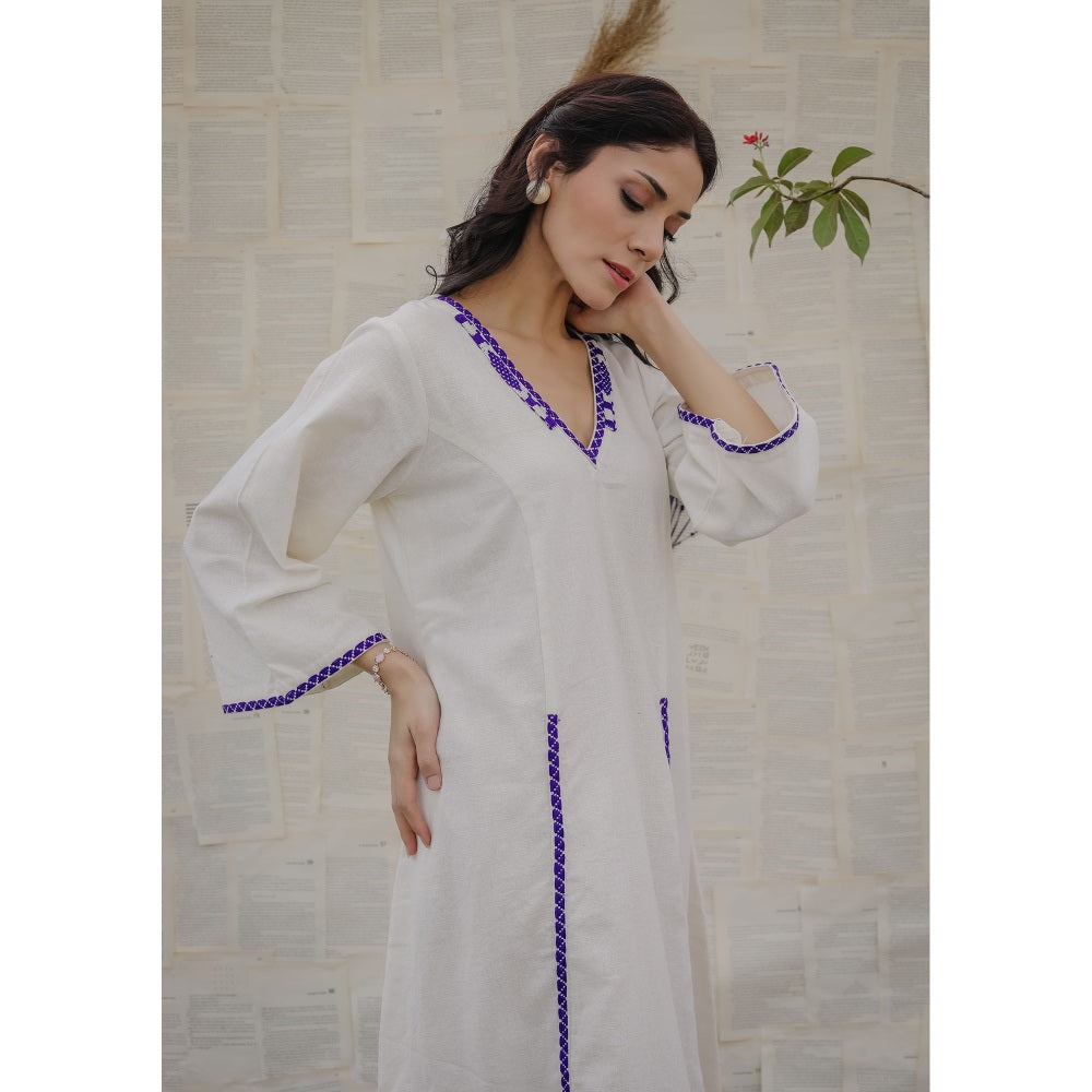 Ruhm White Adara Dress