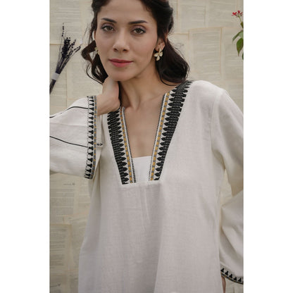 Ruhm Off White Arely Dress