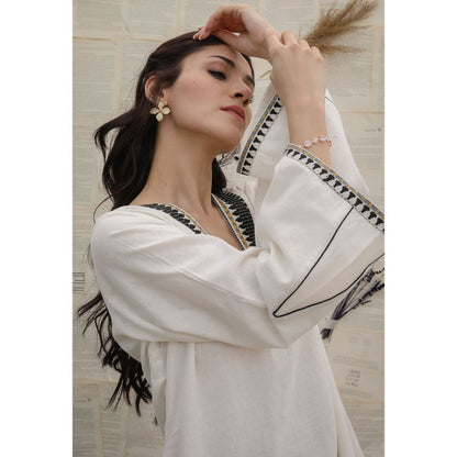 Ruhm Off White Arely Dress