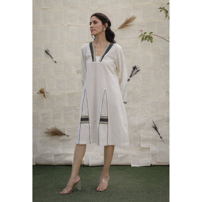 Ruhm Off White Arely Dress