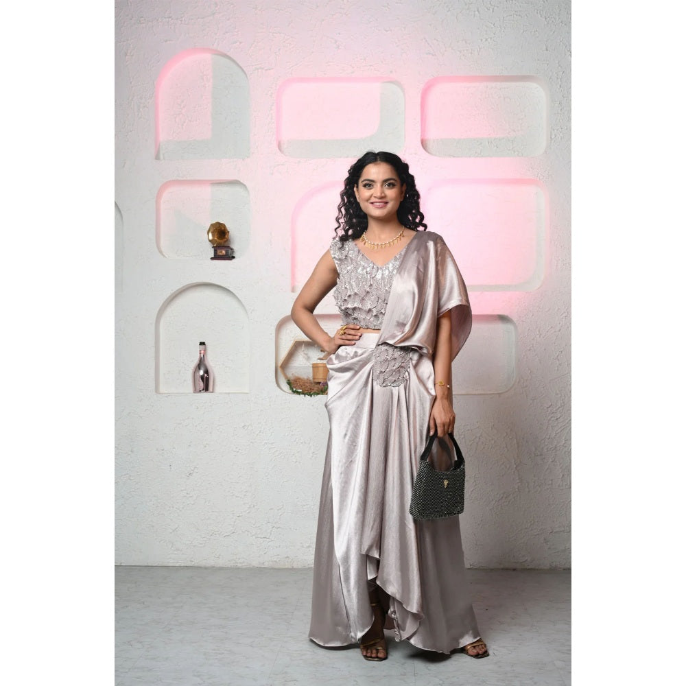 Ruhm Enchanted Elegance Satin Cocktail Dress