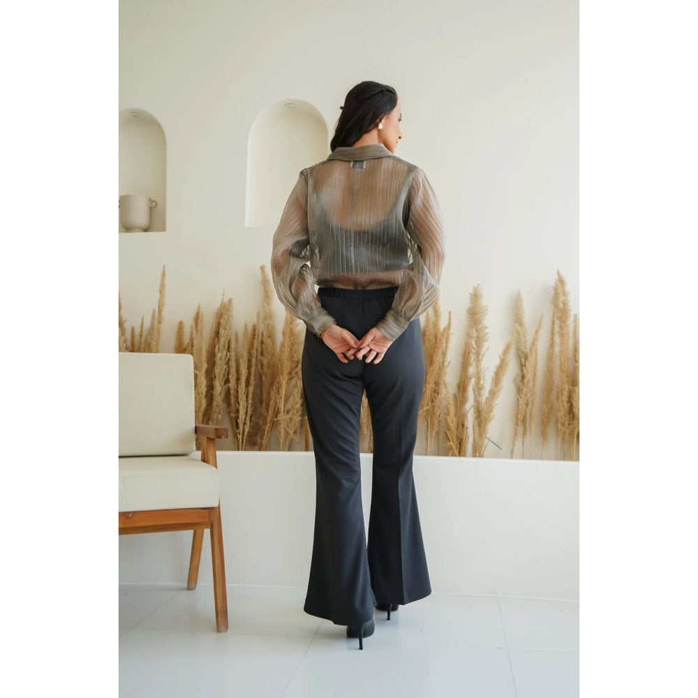 Ruhm Green Nature's Muse Bustier with Top and Pant (Set of 3)