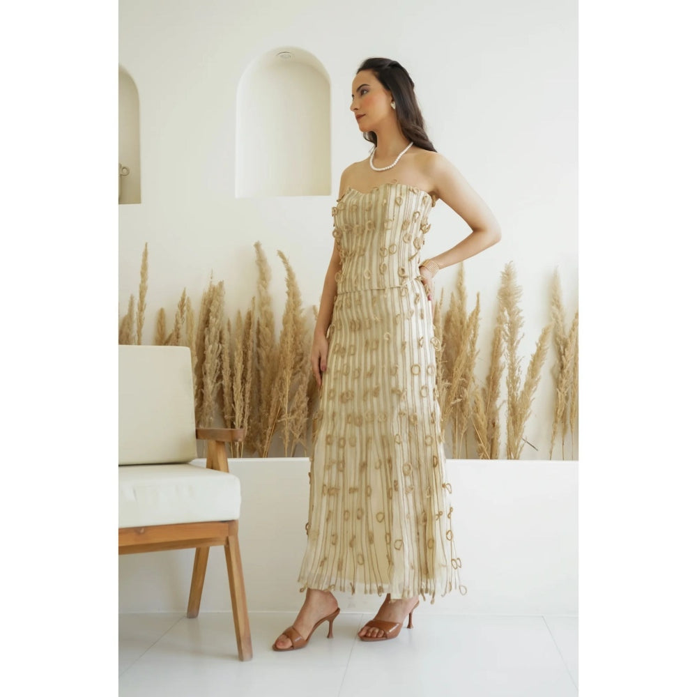 Ruhm Beige Pure Threads Dress