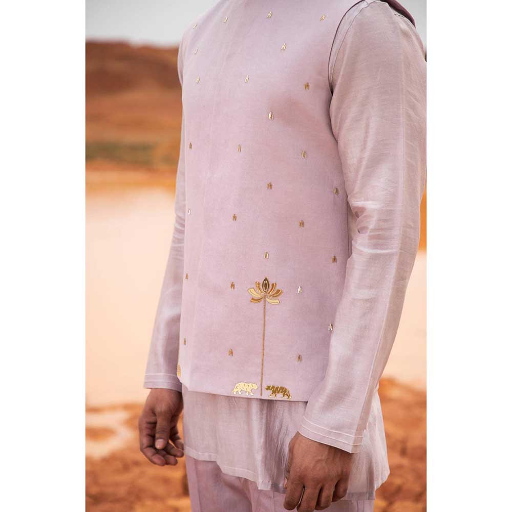 Runit Gupta Periwinkle Tiger Bundi Jacket