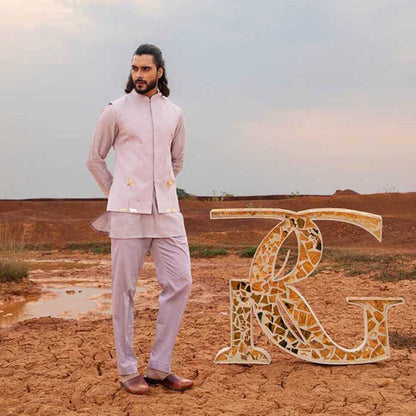 Runit Gupta Periwinkle Tiger Bundi Jacket