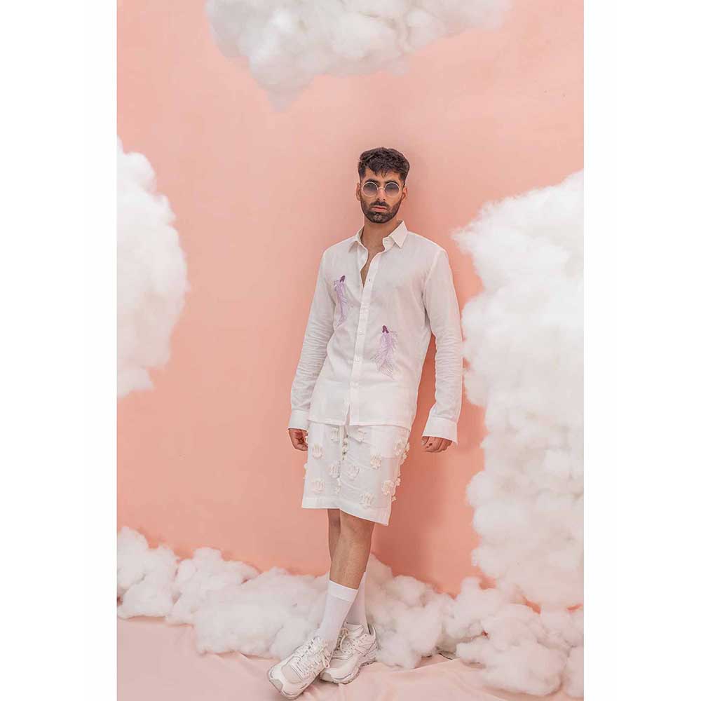Runit Gupta White Fish Shirt