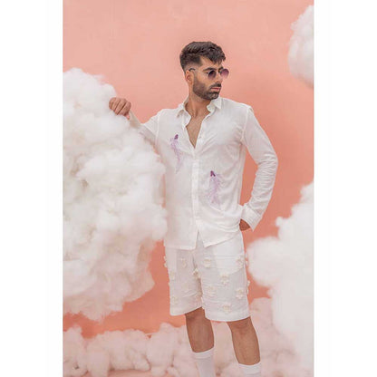 Runit Gupta White Fish Shirt