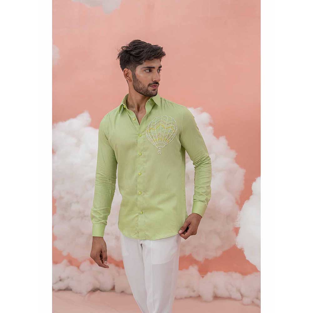 Runit Gupta Green Balloon Vacay Shirt