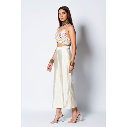 RV Pret Moonlight Bralette Paired with Misty Cape & Dupion Pant (Set of 3)