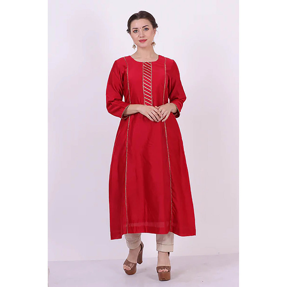 Saatvikei Kaavya - Red Kurta