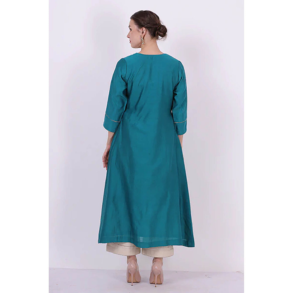 Saatvikei Kumud - Turquoise Kurta