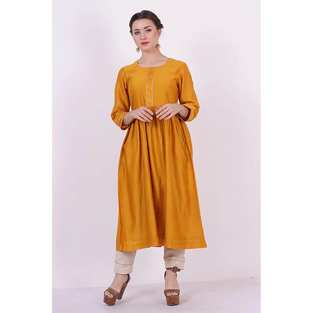 Saatvikei Padma - Yellow Kurta