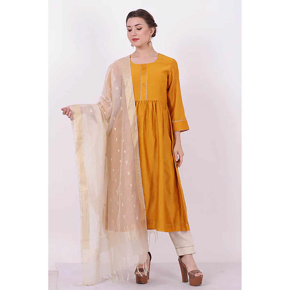 Saatvikei Padma - Yellow Kurta