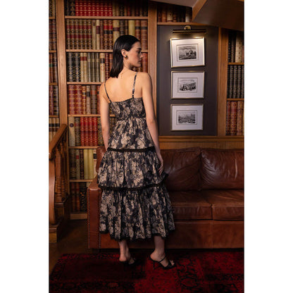 Sage By Mala Dusky Floral Dress