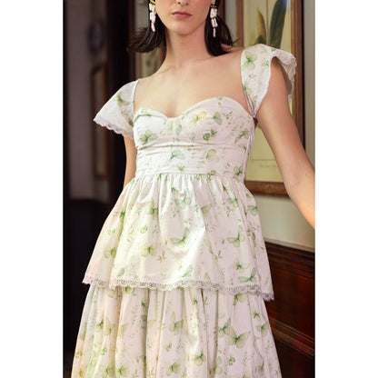 Sage By Mala Spring Whisper Midi Dress