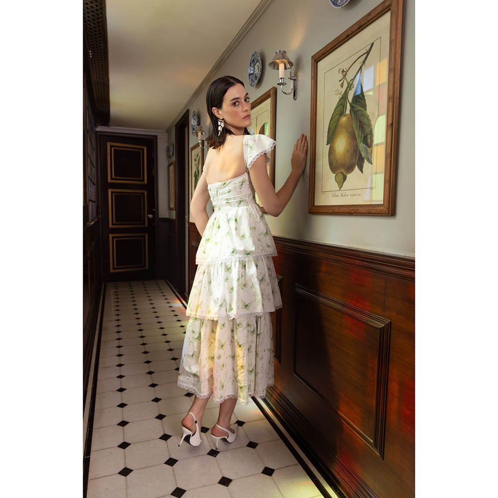 Sage By Mala Spring Whisper Midi Dress