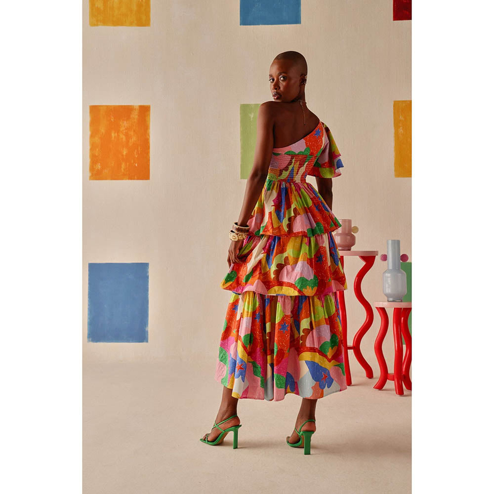 Sage By Mala Multi-Color Printed Nova Dress