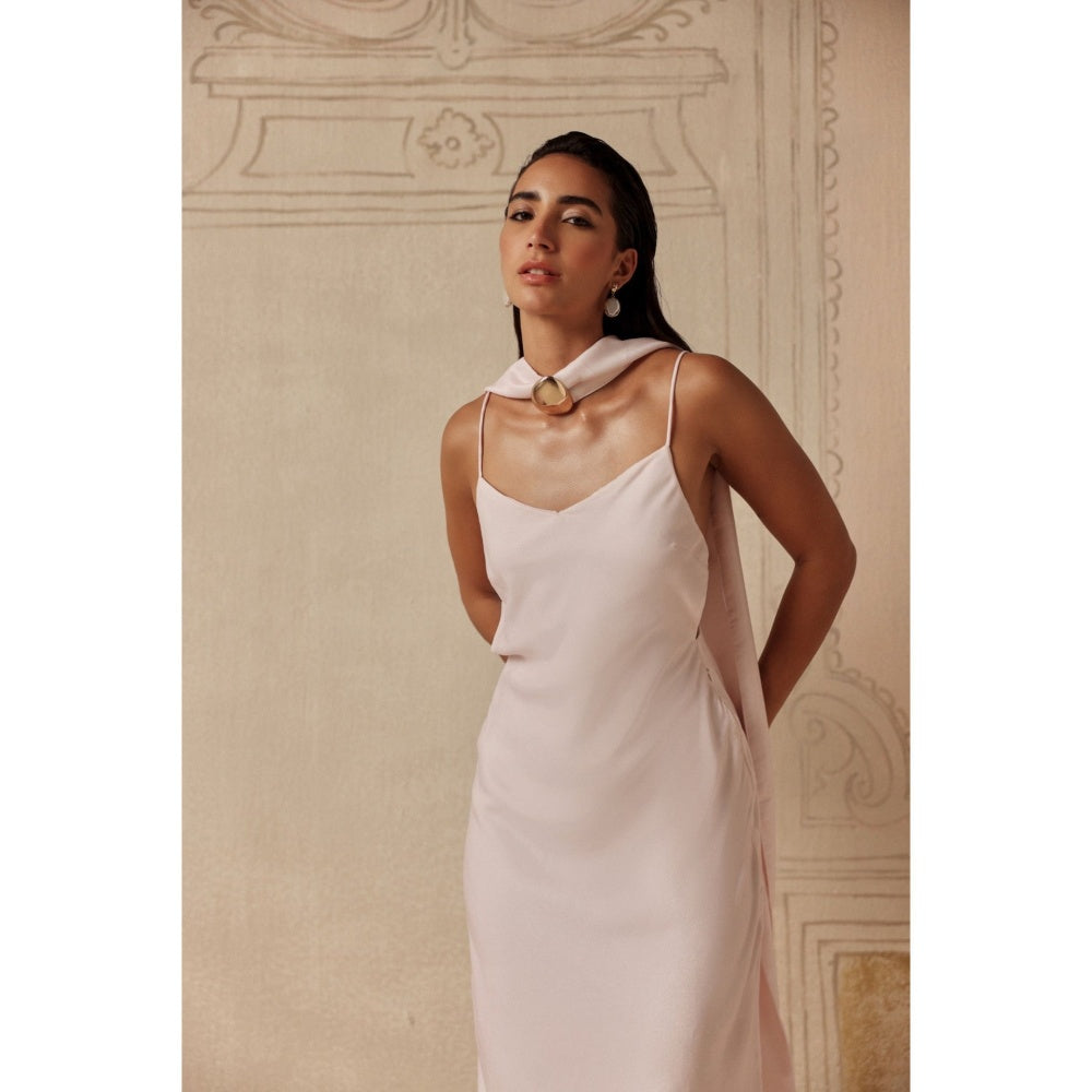 Sage By Mala Women White Polyester Maxi Dress