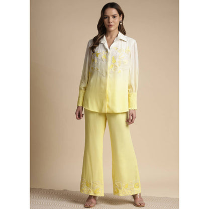 SAKSHI KHETTERPAL Sunshine Ombre Embroidered Co-Ord (Set of 2)