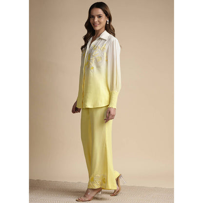 SAKSHI KHETTERPAL Sunshine Ombre Embroidered Co-Ord (Set of 2)